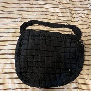 Free People Quilted Careyall Bag, Black Quilted Women's Bag
